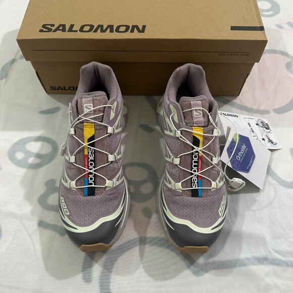 Salomon Xt-6 Purple Low-Top Outdoor Sports Shoes - Picture 6 of 6